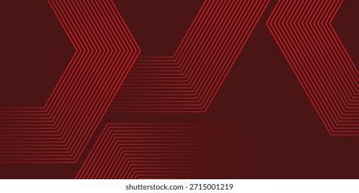 Fondo rojo oscuro Abstractas con líneas hexagonales. Formas de gradiente líquido Composición Fondo Vector Ilustración EPS10	