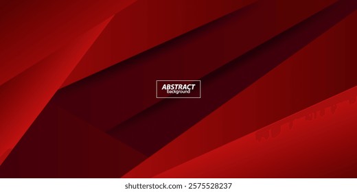 Abstract dark red background. Modern background design. Paper cut shapes. Suitable for presentation design. Website, base for banner, wallpaper, poster. Vector Eps10