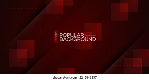 Abstract dark red background with shadow and lines stripes. 3d look with screen square blending pattern elements.Eps10 vector