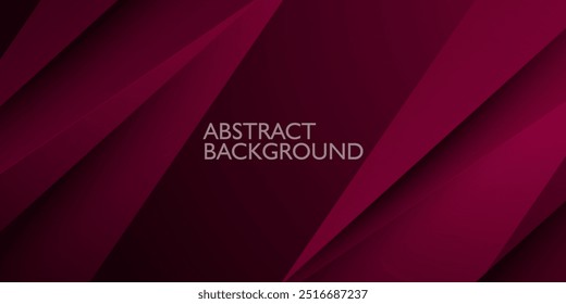Abstract dark red background. Triangle on dark color geometric design. Modern overlap papercut futuristic background vector illustration. Eps10 vector