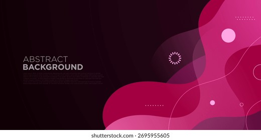 Fondo rojo oscuro Abstractas con concepto de patrón de fluido ondulado. Diseño de elementos de Anuncio simple y de moda. Vector Eps10