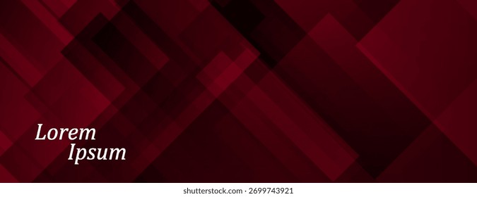 abstract dark red banner with diagonal lines. vector illsutration eps 10
