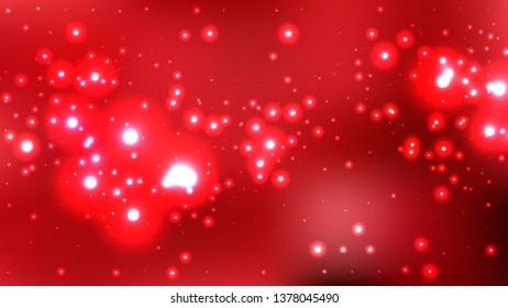 Abstract Dark Red Bokeh Defocused Lights Background