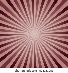 Abstract dark Red Brown rays background. Vector EPS 10, cmyk