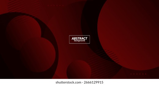 Abstractas fondo de patrón de círculo rojo oscuro. Diseño futurista para el Diseño gráfico. Vector Eps10