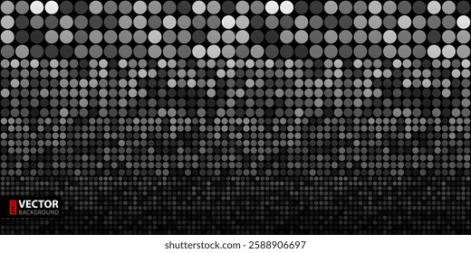 Abstract dark red circles mosaic seamless pattern background. RGB EPS 10 vector illustration
