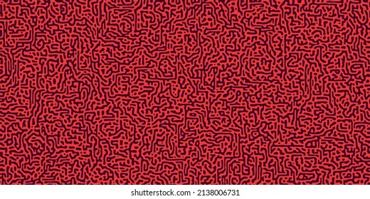 Abstract Dark Red Digitally Generated Surface Pattern Design, Generative Art Texture - Background in Editable Vector Format