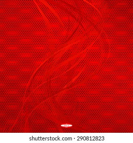 abstract dark red floral pattern with raspberry texture with rust line on magenta background. vector illustration