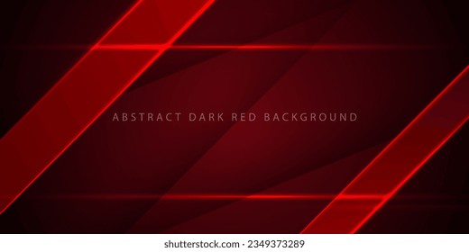 Abstract dark red futuristic background with light overlap layers design background. Eps10 vector