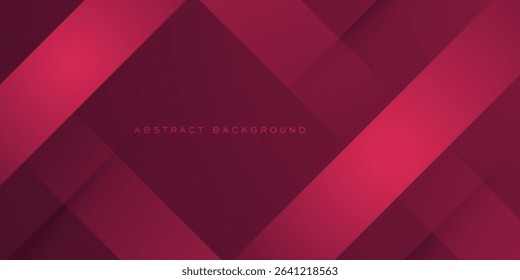 Abstract dark red futuristic background. Overlap square shapes pattern papercut design. Eps10 vector