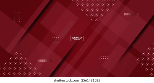 Abstract dark red futuristic design, energy technology concept background. Overlapping boxes with overlay line pattern. Vector Eps10
