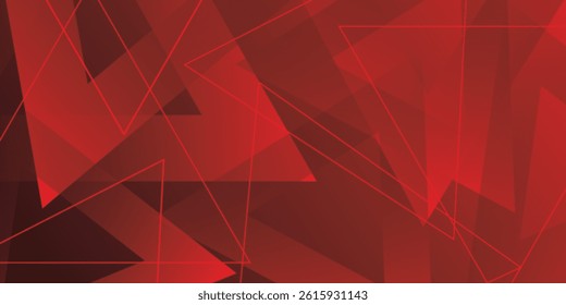 Abstract dark red geometric background. Vector illustration