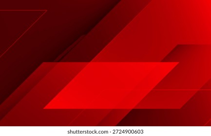 Abstractas fondo geométrico rojo oscuro. Ilustración vectorial