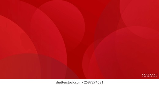 Abstract dark red geometric circle pattern gradient illustration background. 3d look and simple pattern. Cool design and luxury. Eps10 vector