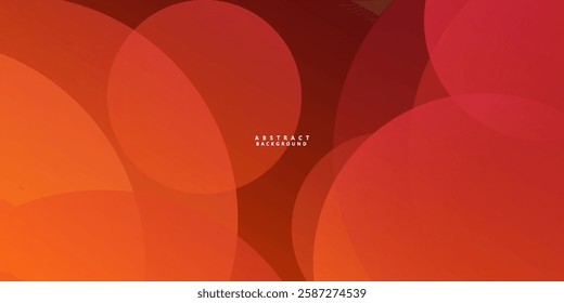 Abstract dark red geometric circle pattern gradient illustration background. 3d look and simple pattern. Cool design and luxury. Eps10 vector