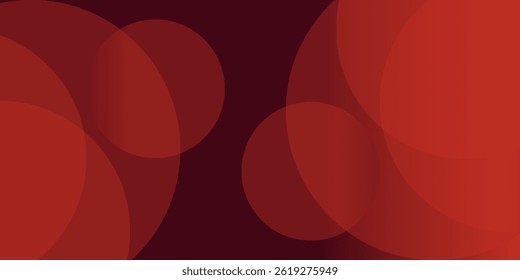 Abstract dark red geometric circle pattern gradient illustration background. 3d look and simple pattern. Cool design and luxury