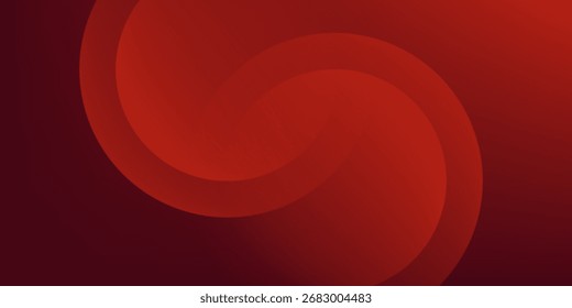 Fondo geométrico rojo oscuro Abstractas de la ilustración del gradiente del patrón circular. Mirada 3D y patrón simple. Diseño fresco y lujo. 