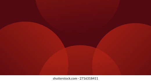 Fondo geométrico rojo oscuro Abstractas de la ilustración del gradiente del patrón circular. Mirada 3D y patrón simple. Diseño fresco y lujo. Vector Eps10