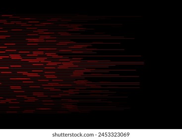 Abstract dark red geometric stripes and lines tech background. Vector minimal design