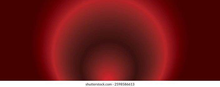 Abstract Dark Red Glowing Circular Gradient Background
