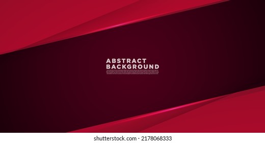 Abstract dark red gradient illustration background with 3d look and simple pattern. cool design and luxury.Eps10 vector