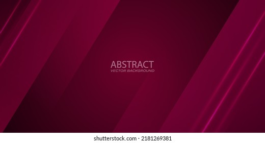 Abstract dark red gradient illustration background with 3d look and simple pattern. cool design and luxury.Eps10 vector