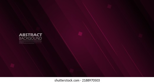 Abstract Dark Red Gradient Illustration Background With 3d Look And Simple Pattern. Cool Design And Luxury.Eps10 Vector