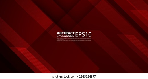 Abstract dark red gradient illustration background with 3d look and simple pattern. cool design and luxury.Eps10 vector