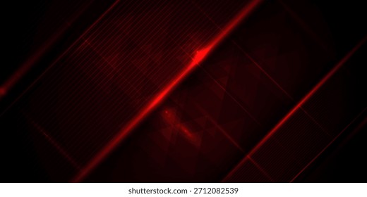 Abstract dark red gradient illustration background with 3d look and simple pattern. cool design and luxury. Eps10 vector

