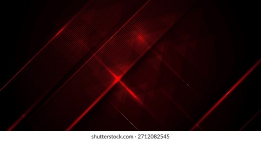 Abstractas fondo rojo oscuro de la ilustración del gradiente con la mirada 3D y el modelo simple. Vector Eps10

