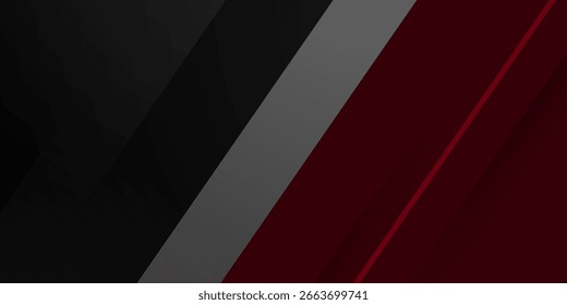 Abstractas fondo futurista de color rojo oscuro y gris. Superponer diseño de fondo de patrón de Formas simples. Vector Eps10
