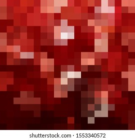 Abstract Dark Red Grid Mosaic Background, Modern abstract illustration with triangles. Creative Design Polygonal Template mosaic with squares.