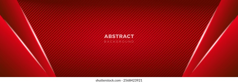 Abstract dark red light technology background with neon light effect