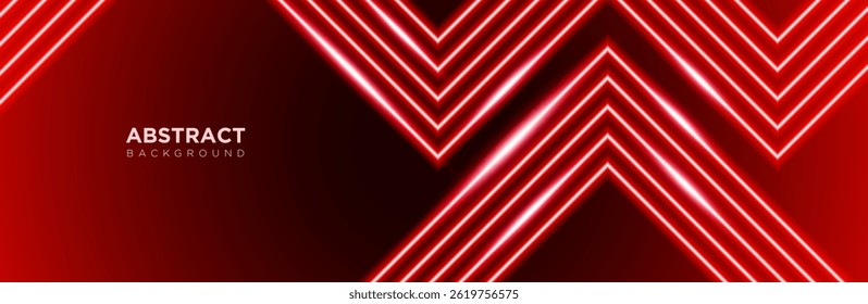 Abstract dark red neon technology background with light effect. modern futuristic Vector design.