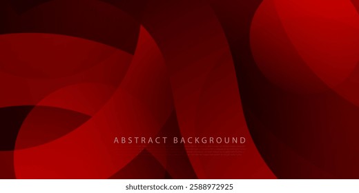 Abstract dark red overlap 3D background. Realistic overlap shapes pattern. Eps10 vector