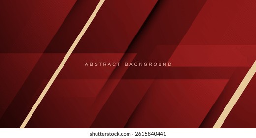 Abstract dark red overlap square background. Simple papercut with shadow and lines pattern. Eps10 vector
