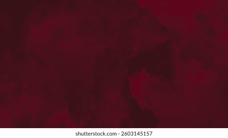 Abstract Dark Red Smoke Background with Soft Fog Texture