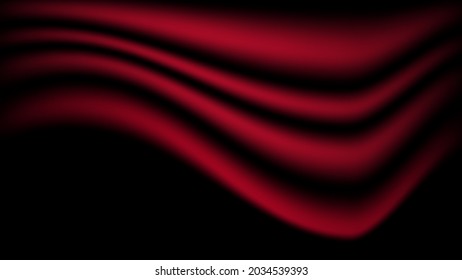 abstract dark red soft satin fabric texture background for decorative graphic design. vector illustration