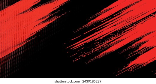 Abstract dark red speed light tail on black background. modern vector