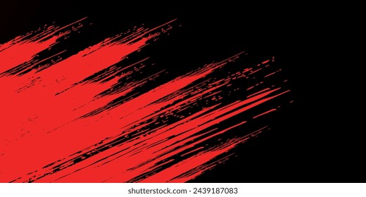 Abstract dark red speed light tail on black background. modern vector