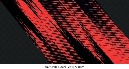 Abstract dark red speed light tail on black background. modern vector	