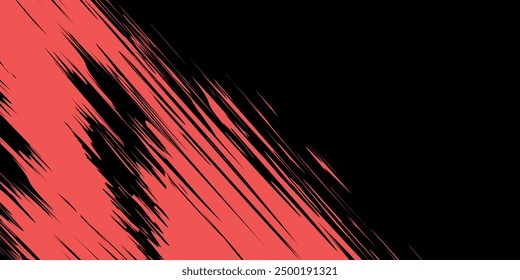 Abstract dark red speed light tail on black background. modern vector