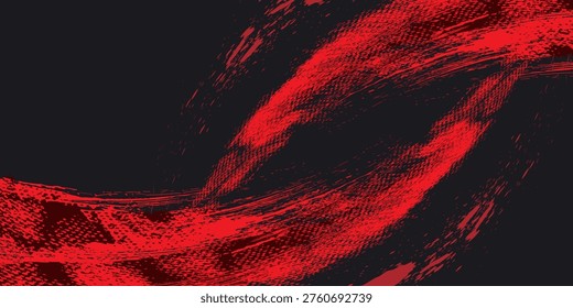 Abstract dark red speed light tail on black background. modern vector