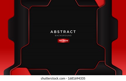 abstract dark red sport background with modern shape, future robotic concept wallpaper.
