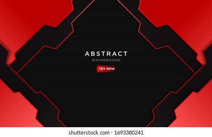 fondo deportivo rojo oscuro abstracto con forma moderna, futuro papel tapiz de concepto robótico.