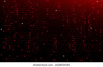 Abstractas fondo de finanzas de tecnología rojo oscuro. Ilustración vectorial
