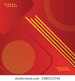 Abstract dark and red technology geometric background. Modern futuristic background