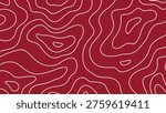 abstract dark red topographic line pattern background for modern minimalist wallpaper and graphic design