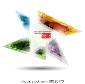 Abstract dark shape design concept. Vector illustration