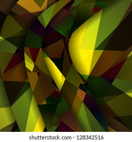Abstract dark shape illustration.